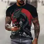 Stormbreaker Dragon Black and Red T-Shirt