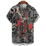 Stormy Thundercloud Dragon Hawaiian Shirt