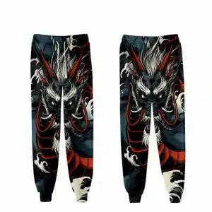 Streetwear Stylish Full Print Dragon Joggers