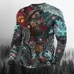 Tranquil Samurai Guardian Artwork Long Sleeve Shirt