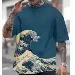 Ukiyo-e Art Great Wave Kanagawa T-Shirt