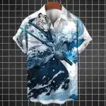 Water Tiger Samurai Warrior Hawaiian Shirt