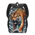 Waves Majestic Tiger Japanese Art Backpack