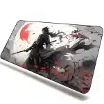 Autumnal Twilight Samurai Warrior Mouse Pad Desk Mat