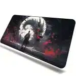 Dragon Moon Samurai Gaming Mouse Pad Desk Mat