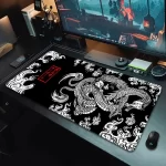 Dragons and Red Seal Gaming Large Mouse Pad Desk Mat