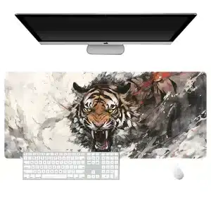 Dynamic Tiger Art Large Gaming Mouse Pad Desk Mat