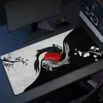 Japanese Art Koi Fish & Sakura Mouse Pad Desk Mat