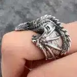 Legendary Beast Mystic Silver Dragon Ring