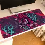 Neon Tiger Art Gaming Large XXL Mouse Pad Desk Mat