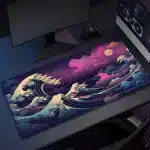 Psychedelic Ocean Waves Gaming Mouse Pad Desk Mat