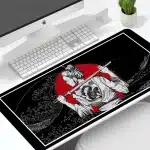 Samurai Warrior Female Large Mouse Pad Desk Mat