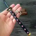 Sheathed Samurai Warrior Katana Sword Keychain