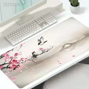 Tranquil Birds and Cherry Blossom XXL Mouse Pad Desk Mat