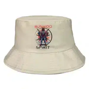 Bushido Spirit Samurai Warrior Beige Bucket Hat