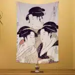 Classic Ukiyo-e Geisha Wall Art Tapestry