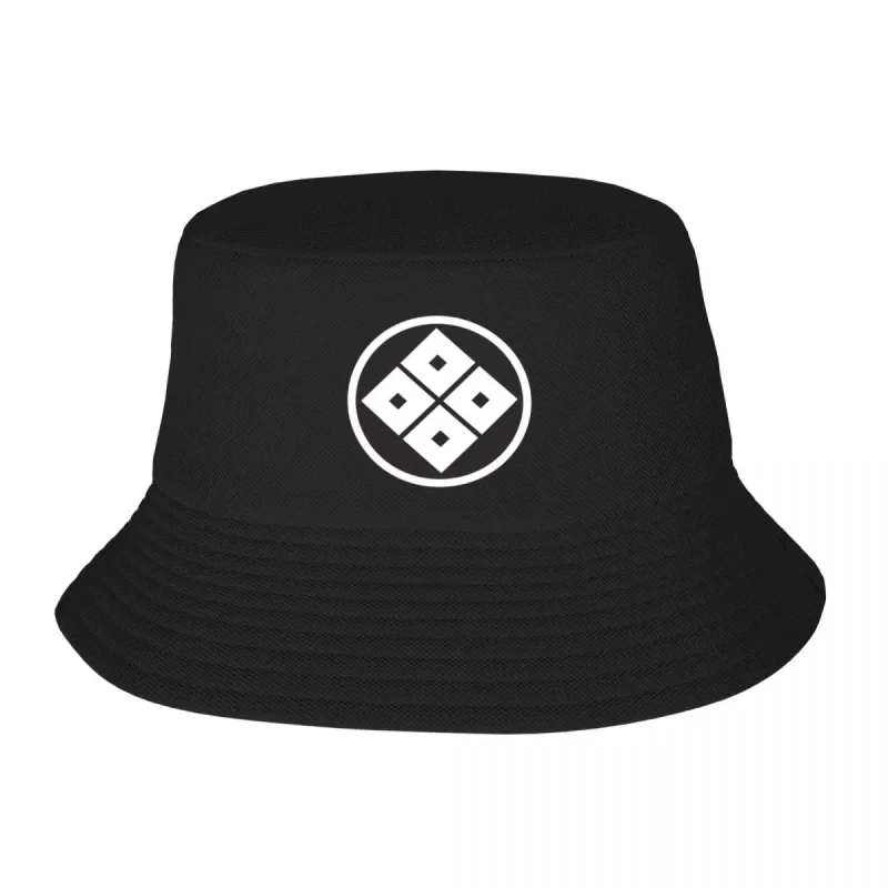 Kamei Clan Kamon Emblem Black Bucket Hat