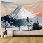 Ukiyo-e Mount Fuji Japanese Art Tapestry