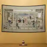 Vintage Japanese Edo Period Ukiyo-e Tapestry