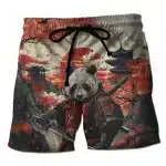 Japanese Samurai Panda Warrior Men's Shorts