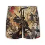 Samurai Battlefield Warrior Combat Scene Shorts