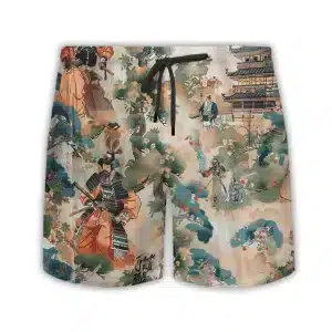 Traditional Japanese Samurai Garden Men's Shorts